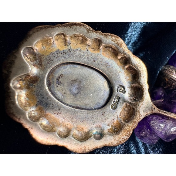 Carolyn Pollack Amethyst Inlay Necklace Pendant Earrings Set Sterling Silver 18" - Picture 10 of 15